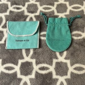 Tiffany & Co two small jewelry pouches